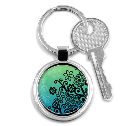 FlowerTree Key Chain (Round) from UrbanLoad.com Front