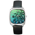 FlowerTree Square Metal Watch