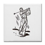 Golf Swing Tile Coaster