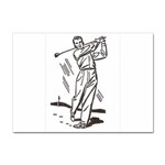 Golf Swing Sticker A4 (10 pack)