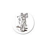 Golf Swing Golf Ball Marker (4 pack)
