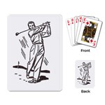 Golf Swing Playing Cards Single Design