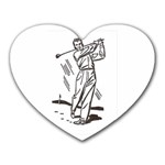 Golf Swing Mousepad (Heart)