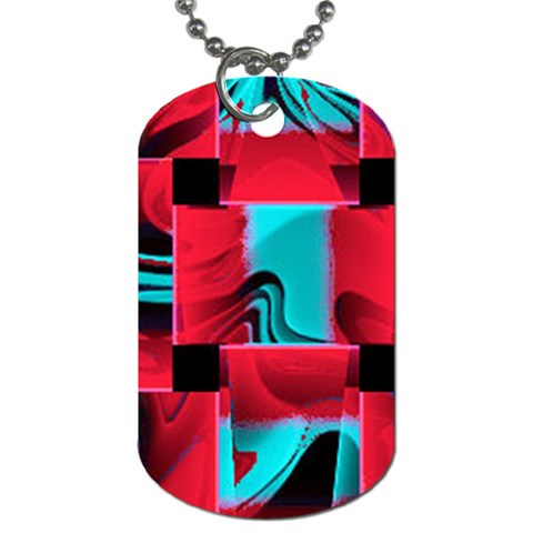 STAIN RED Dog Tag (Two Sides) from UrbanLoad.com Front
