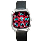 STAIN RED Square Metal Watch