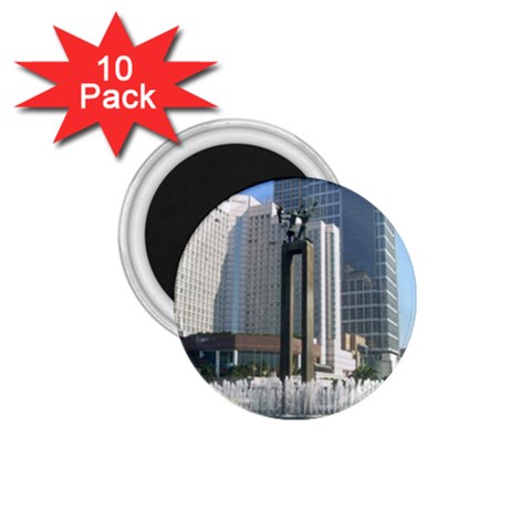 Jakarta Building 1.75  Magnet (10 pack)  from UrbanLoad.com Front