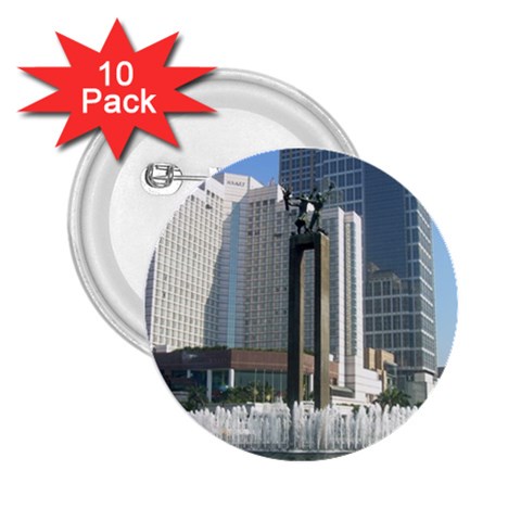 Jakarta Building 2.25  Button (10 pack) from UrbanLoad.com Front
