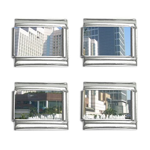 Jakarta Building 9mm Italian Charm (4 pack) from UrbanLoad.com Front