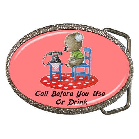 Call First Belt Buckle from UrbanLoad.com Front