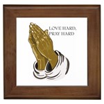 Praying Hands Framed Tile
