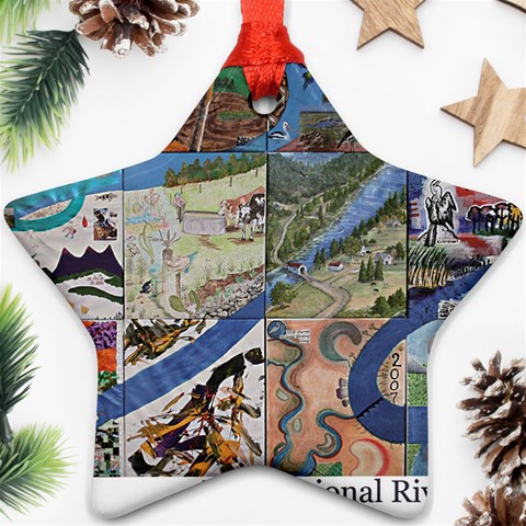 Tapestry Ornament (Star) from UrbanLoad.com Front