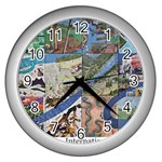 Tapestry Wall Clock (Silver)
