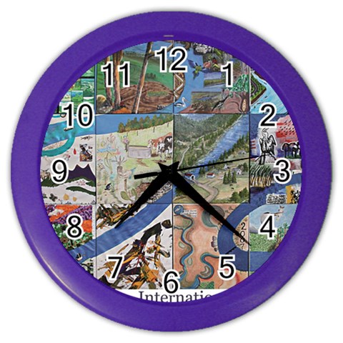 Tapestry Color Wall Clock from UrbanLoad.com Front
