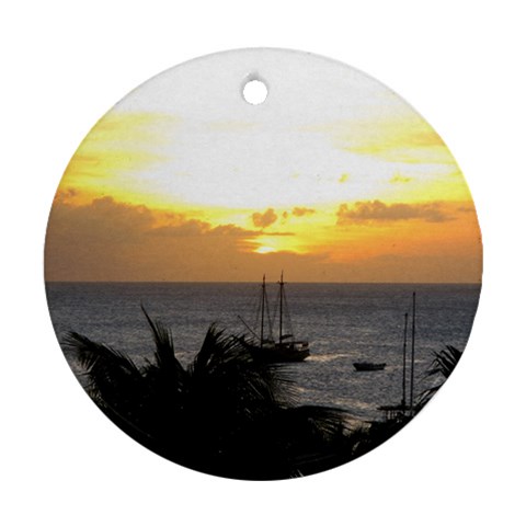 Aruban Sunset Ornament (Round) from UrbanLoad.com Front