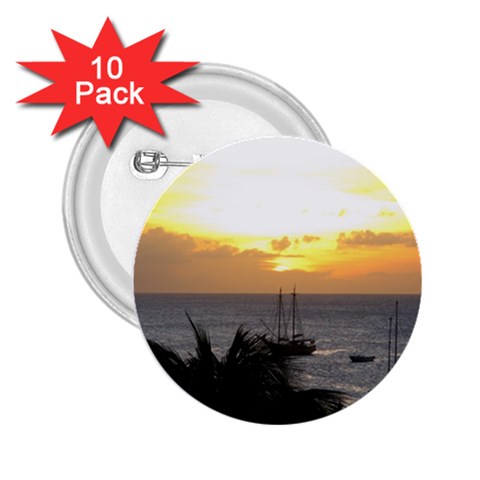 Aruban Sunset 2.25  Button (10 pack) from UrbanLoad.com Front