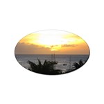 Aruban Sunset Sticker (Oval)