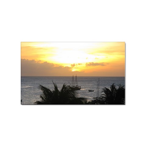 Aruban Sunset Sticker (Rectangular) from UrbanLoad.com Front