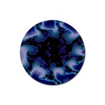 blue%20design%20wave%202-662985 Rubber Round Coaster (4 pack)