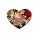 abstract-flowers-984772 Rubber Coaster (Heart)