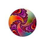 Cool_Fractal-818879 Rubber Round Coaster (4 pack)