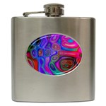 space-colors-2-988212 Hip Flask (6 oz)