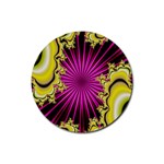 sonic_yellow_wallpaper-120357 Rubber Round Coaster (4 pack)