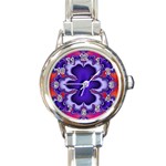 fractal_wallpaper-212207 Round Italian Charm Watch