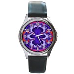 fractal_wallpaper-212207 Round Metal Watch