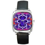 fractal_wallpaper-212207 Square Metal Watch