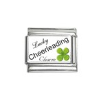 Lucky Cheerleading  Four Leaf Clover Italian Charm (9mm)