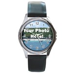 Personalised Photo Round Metal Watch