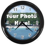 Personalised Photo Wall Clock (Black)
