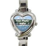Personalised Photo Heart Italian Charm Watch