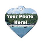 Personalised Photo Dog Tag Heart (One Side)