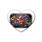 Love-Hurts-Tattoo-Chrome-Belt-Buckle Heart Coaster (4 pack)