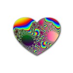 rainbow_xct1-506376 Rubber Coaster (Heart)