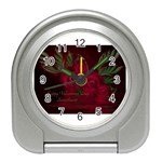 apoth_rose_v Travel Alarm Clock