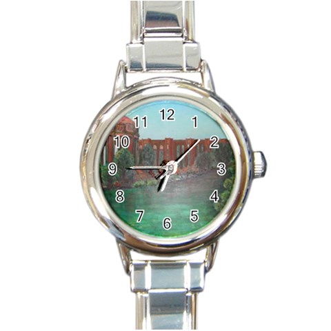 Palace of Fine Arts Round Italian Charm Watch from UrbanLoad.com Front