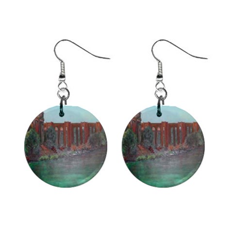 Palace of Fine Arts 1  Button Earrings from UrbanLoad.com Front
