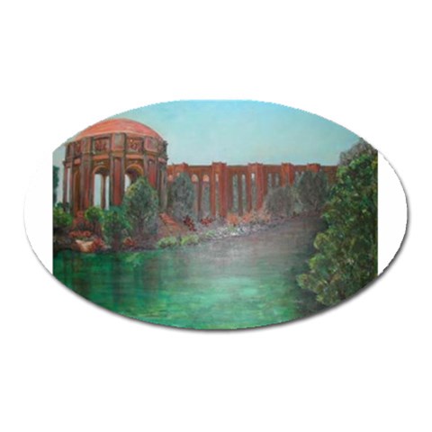 Palace of Fine Arts Magnet (Oval) from UrbanLoad.com Front