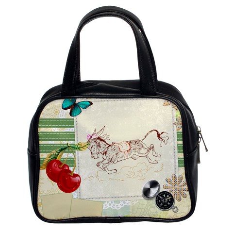 Leaping donkey Classic Handbag (Two Sides) from UrbanLoad.com Front