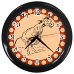 Naughty donkey Wall Clock (Black)