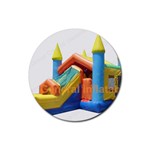 Inflatable-Castle-Combo-GC-51- Rubber Round Coaster (4 pack)
