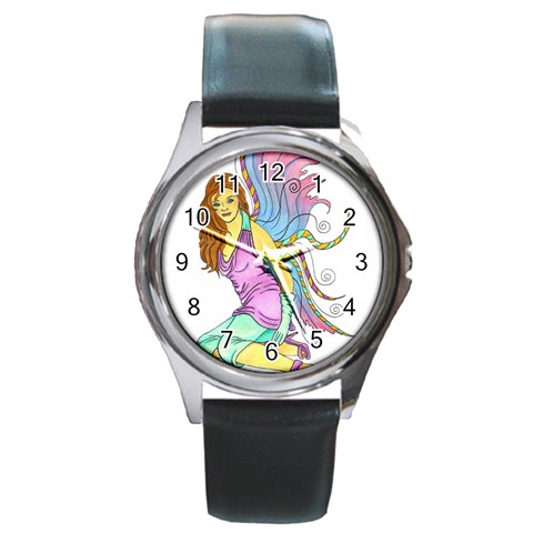 Jewel Round Metal Watch from UrbanLoad.com Front
