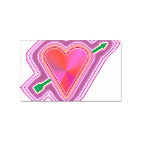 Be My Valentine Sticker Rectangular (10 pack) from UrbanLoad.com Front