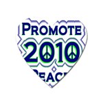 Promote Peace-2010 Magnet (Heart)