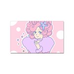 Bubbles Pink Sticker (Rectangular)
