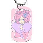 Bubbles Pink Dog Tag (One Side)