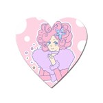 Bubbles Pink Magnet (Heart)