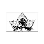 Maple & Eagle Sticker (Rectangular)